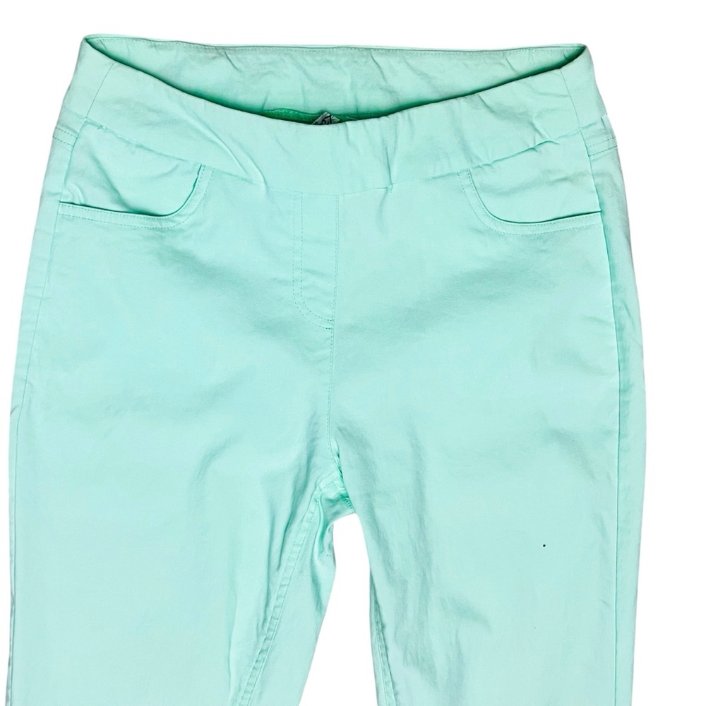 Lulu-B Ankle Pants Green Pull On Stretchy Sz 8 NWOT - Picture 3 of 11